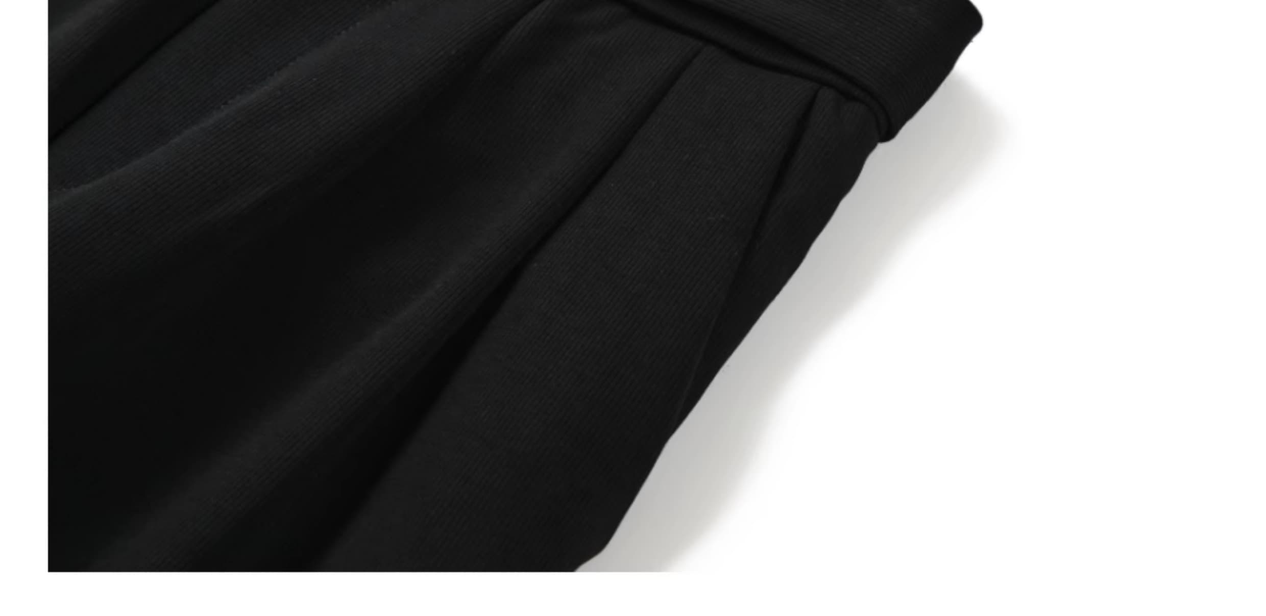 メンズ黒ファッション パンツ シンプルワイドストレートパンツ