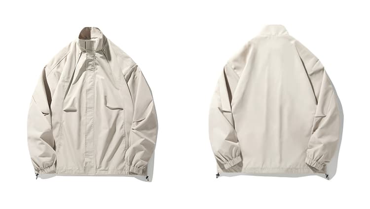 メンズ 黒 ファッション ジャケット スタンドカラーオーバーサイズジャケット