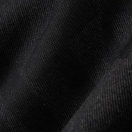 メンズ黒ファッション シャツ ポケット革タグ付き半袖