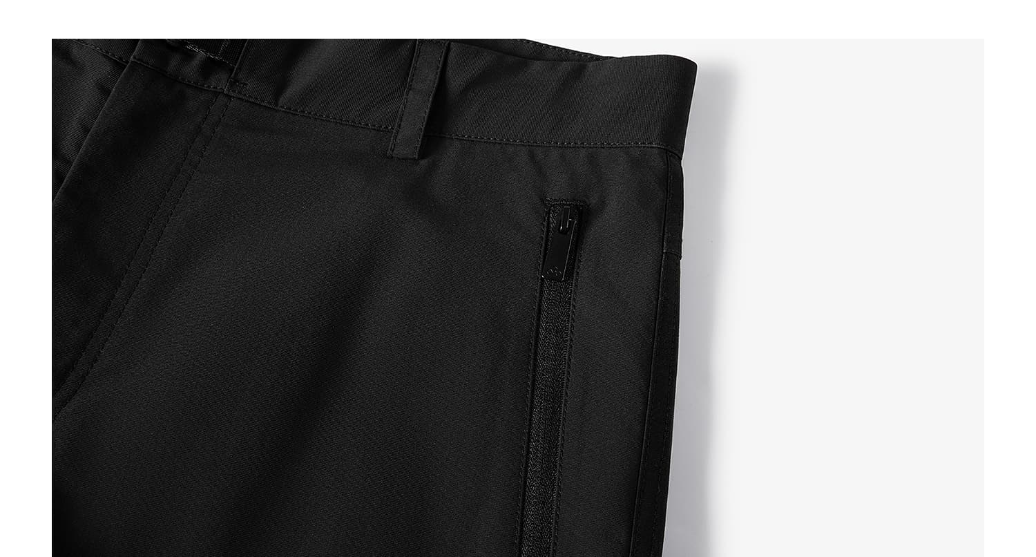 メンズ黒ファッション パンツ ストレートシルエット リラックスパンツ