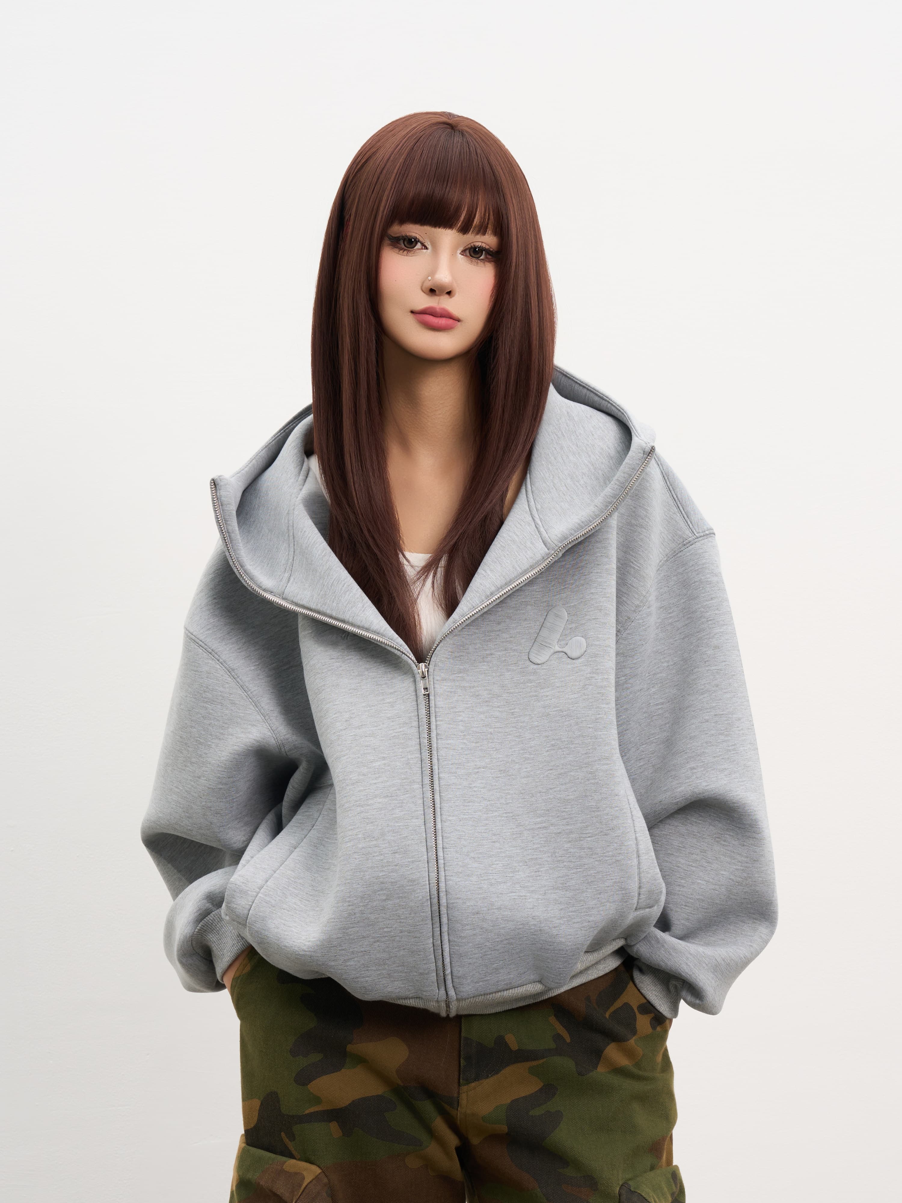 メンズ 黒 ファッション パーカー ワイドシルエット立体フードパーカー