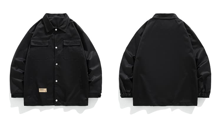 メンズ 黒 ファッション 現代工装ワークジャケット