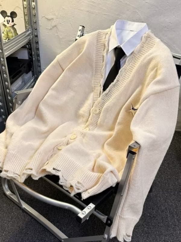 メンズ 黒 ファッション メンズ黒ニットカーディガン長袖ボタン付きトップス