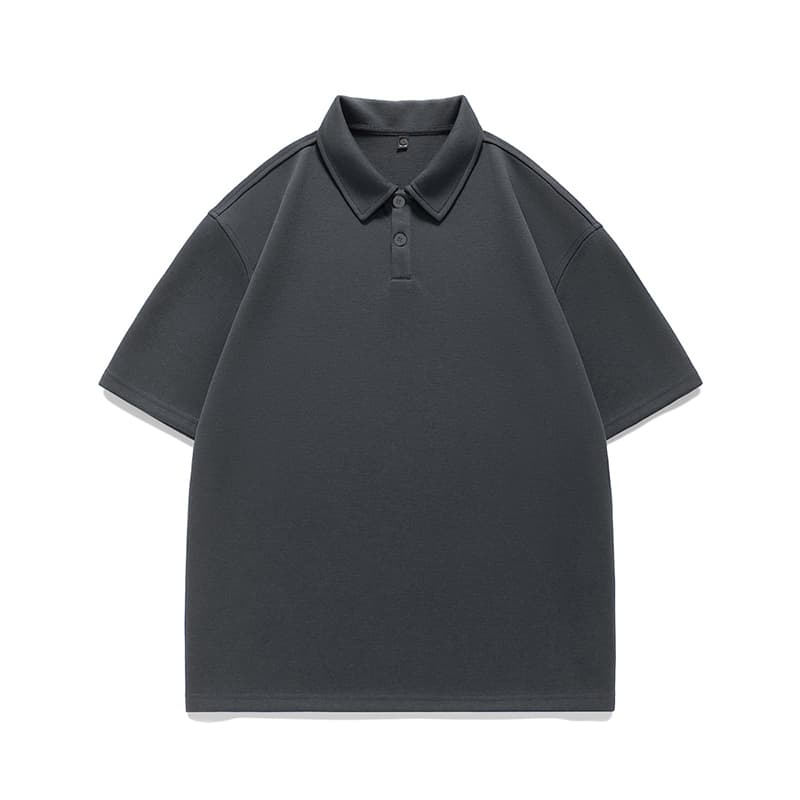 メンズ 黒 ファッション ポロシャツ シンプル上質ポロシャツ