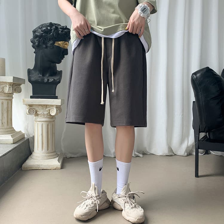 メンズ 黒 ファッション メンズ ショートパンツ 黒 ゆったり 大きいサイズ 薄手