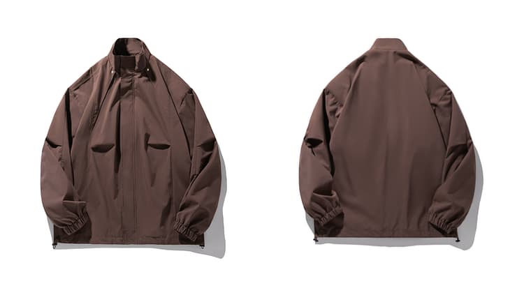 メンズ 黒 ファッション ジャケット スタンドカラーオーバーサイズジャケット