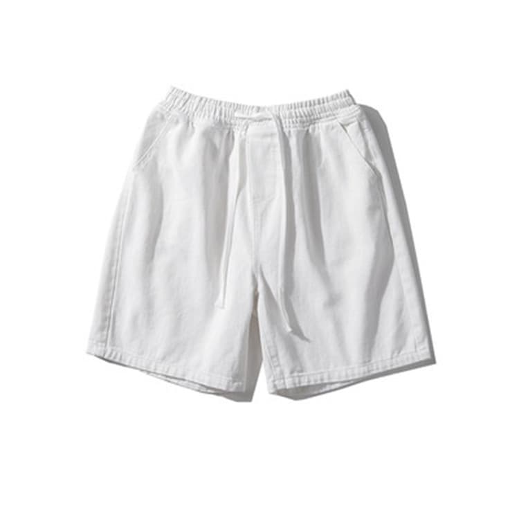 メンズ 黒 ファッション 黒無地ハーフパンツ男性夏用ゆったりカジュアル