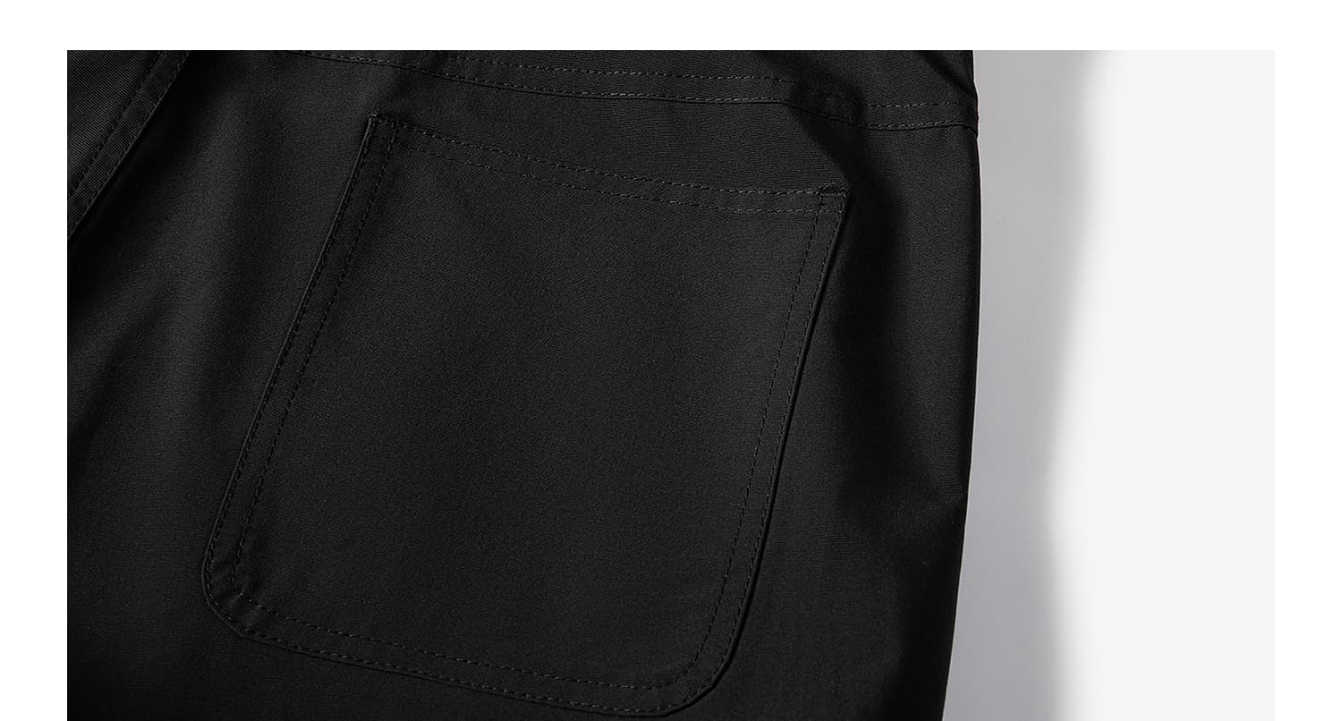 メンズ黒ファッション パンツ ストレートシルエット リラックスパンツ