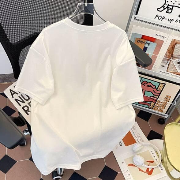 メンズ 黒 ファッション メンズ黒半袖ラインデザイン丸首カットソー